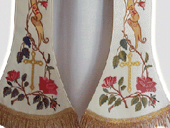 Embroidered stole